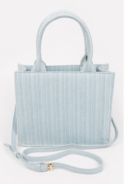 Denim Tote Handbag