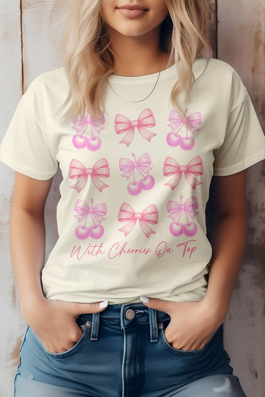 Vintage Coquette Cherry Graphic Tee