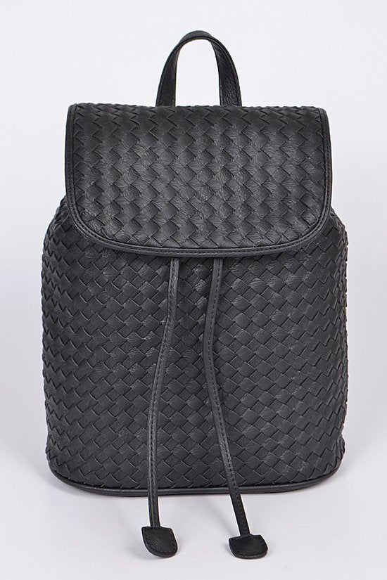 Woven Braided Backpack