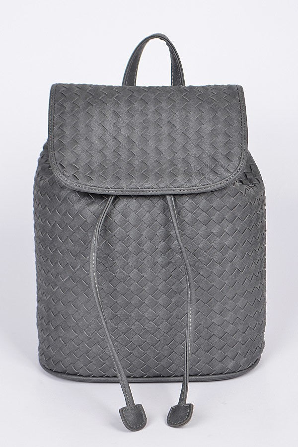 Woven Braided Backpack