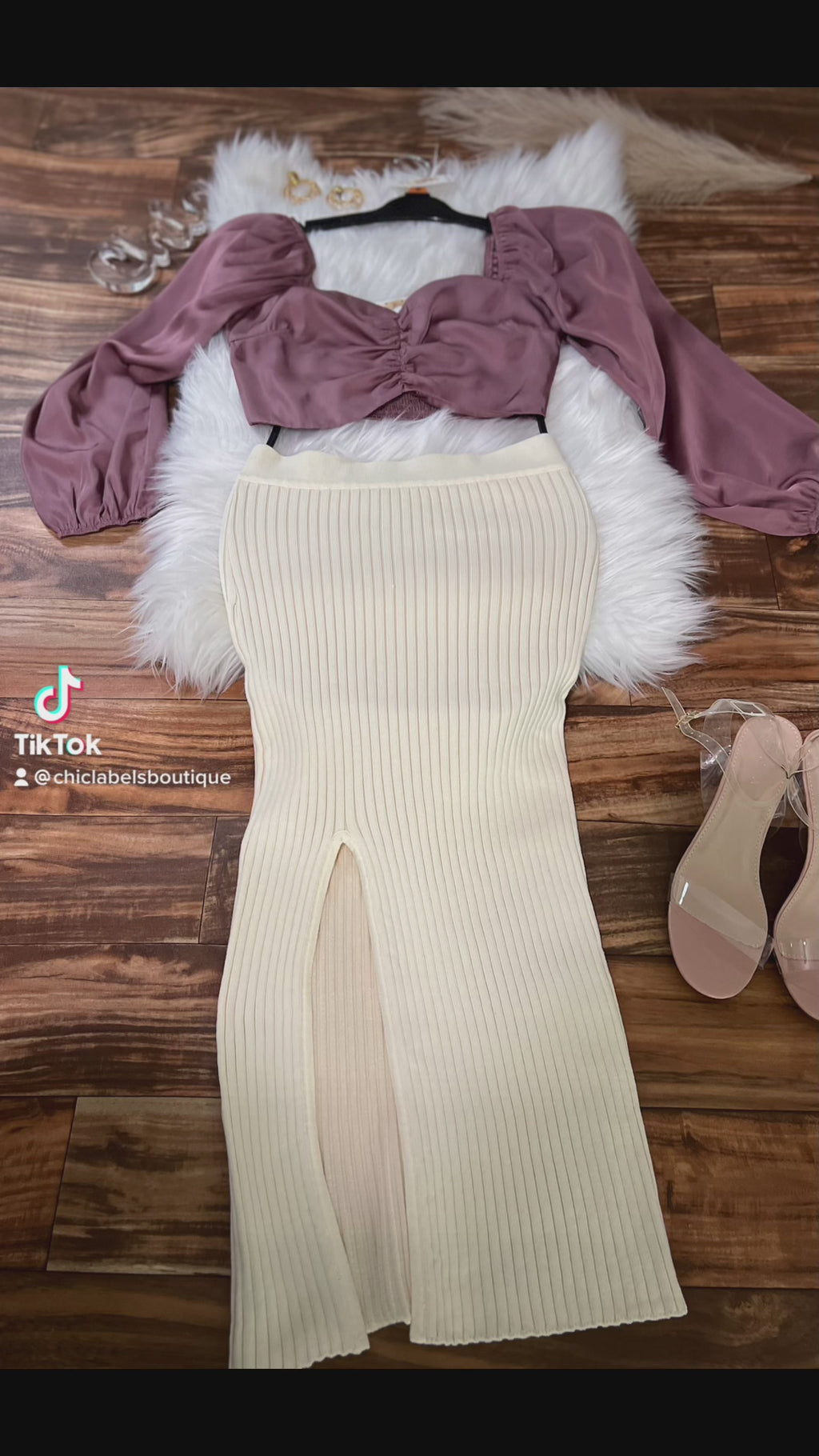Luxe High Ribbed MIDI Skirt