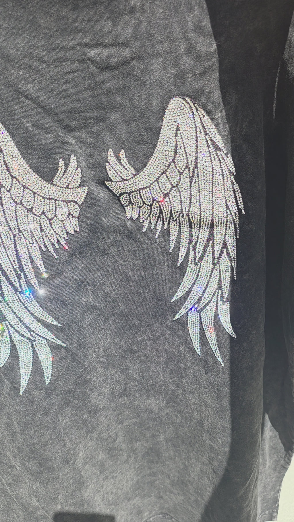 Cross Wings Rhinestone Tee