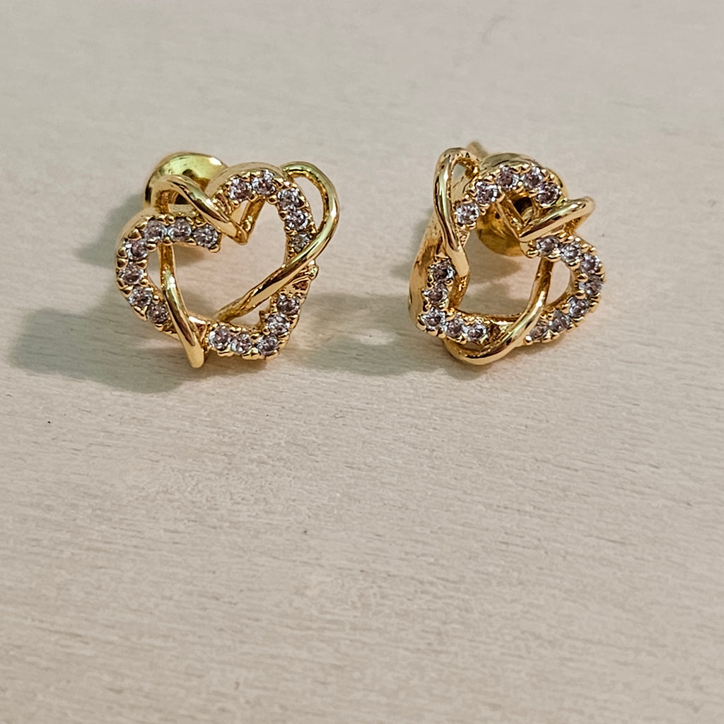 Intertwined Hearts Earrings