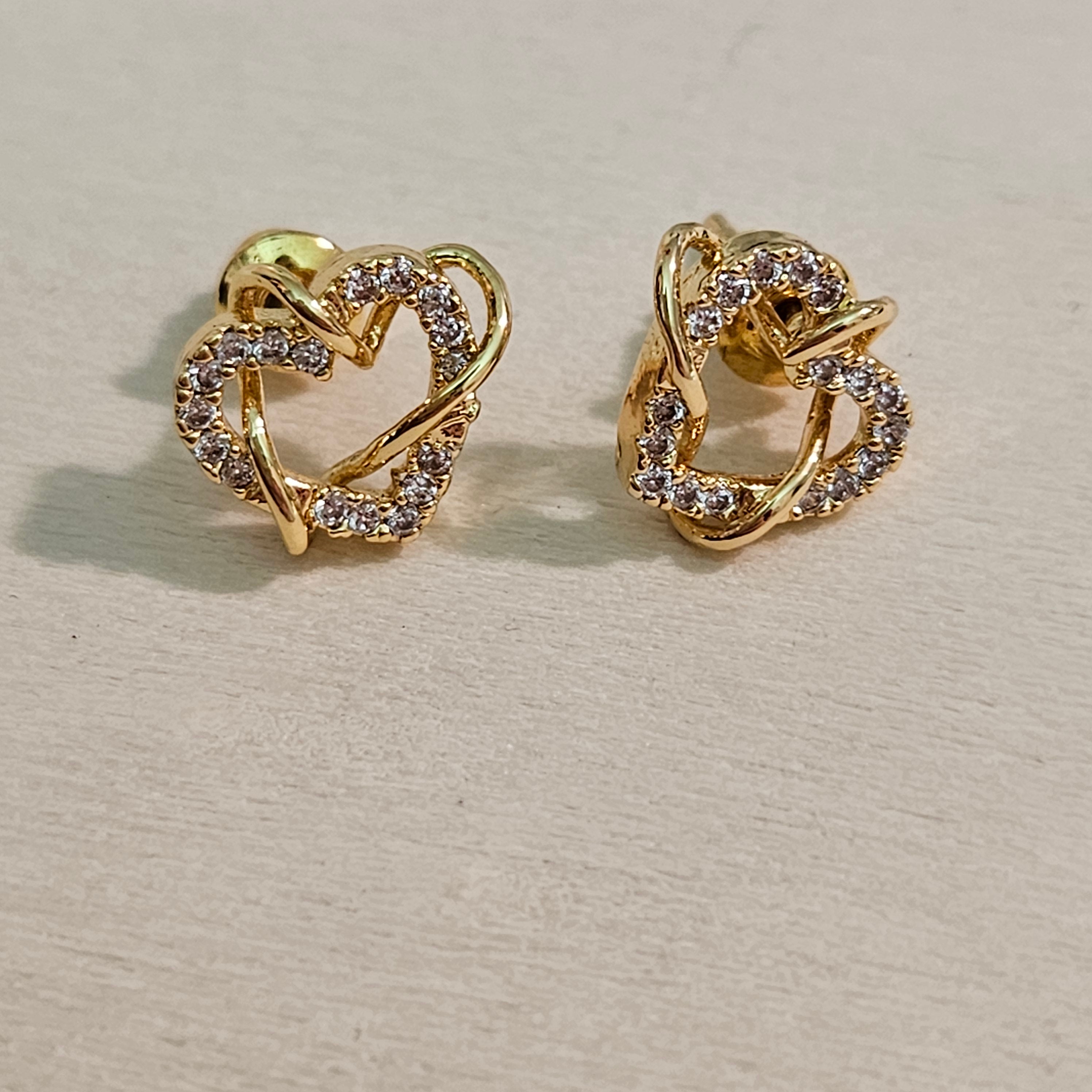 Intertwined Hearts Earrings