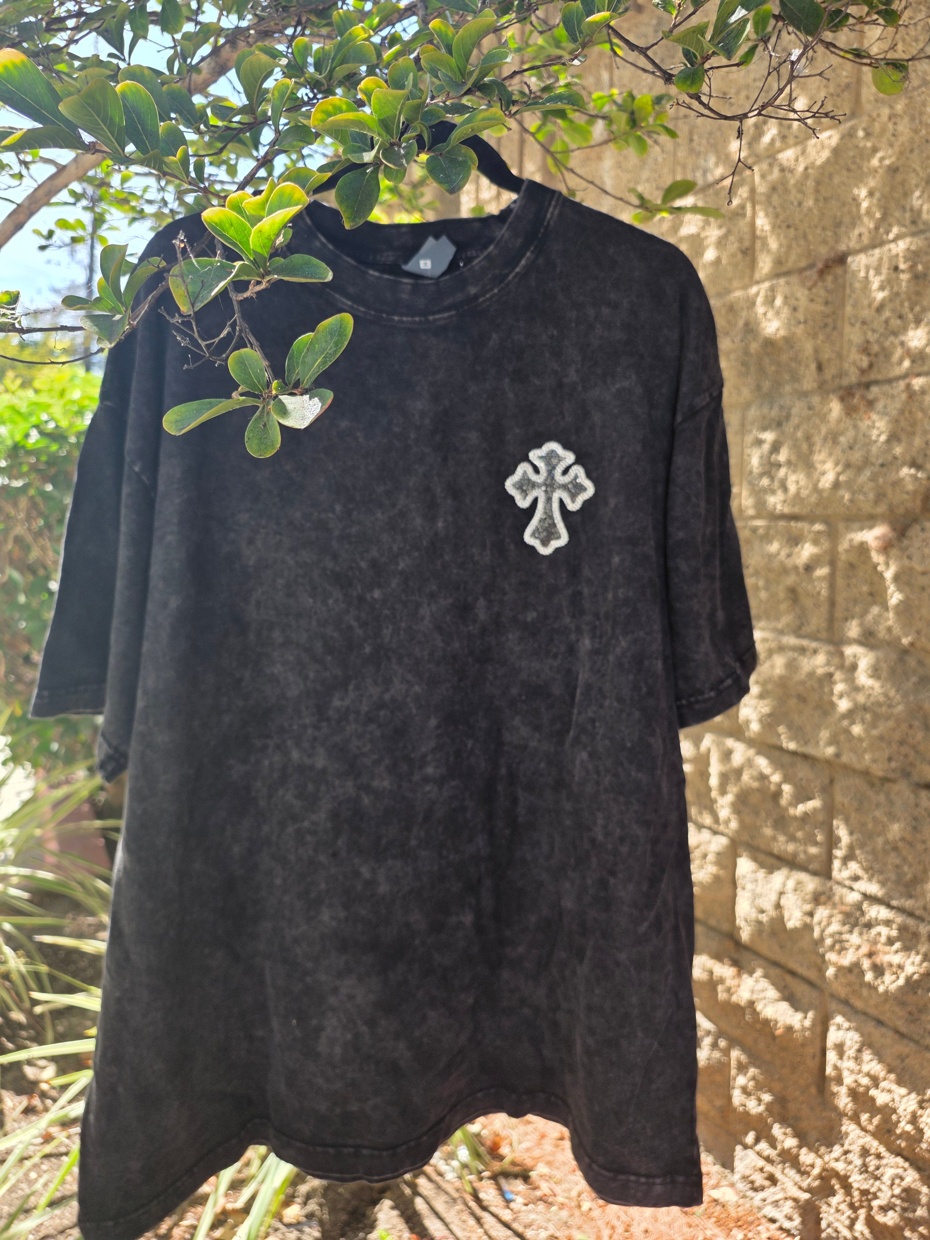 Cross Wings Rhinestone Tee