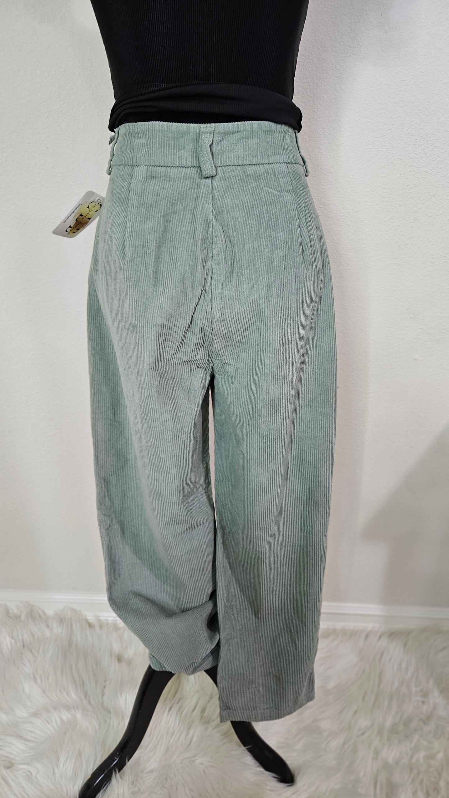 Corduroy Straight Leg Pants