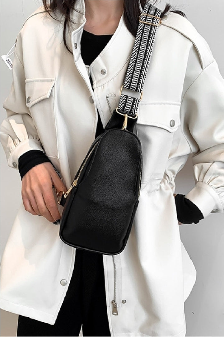 Soft Vegan Leather Crossbody Sling Bag