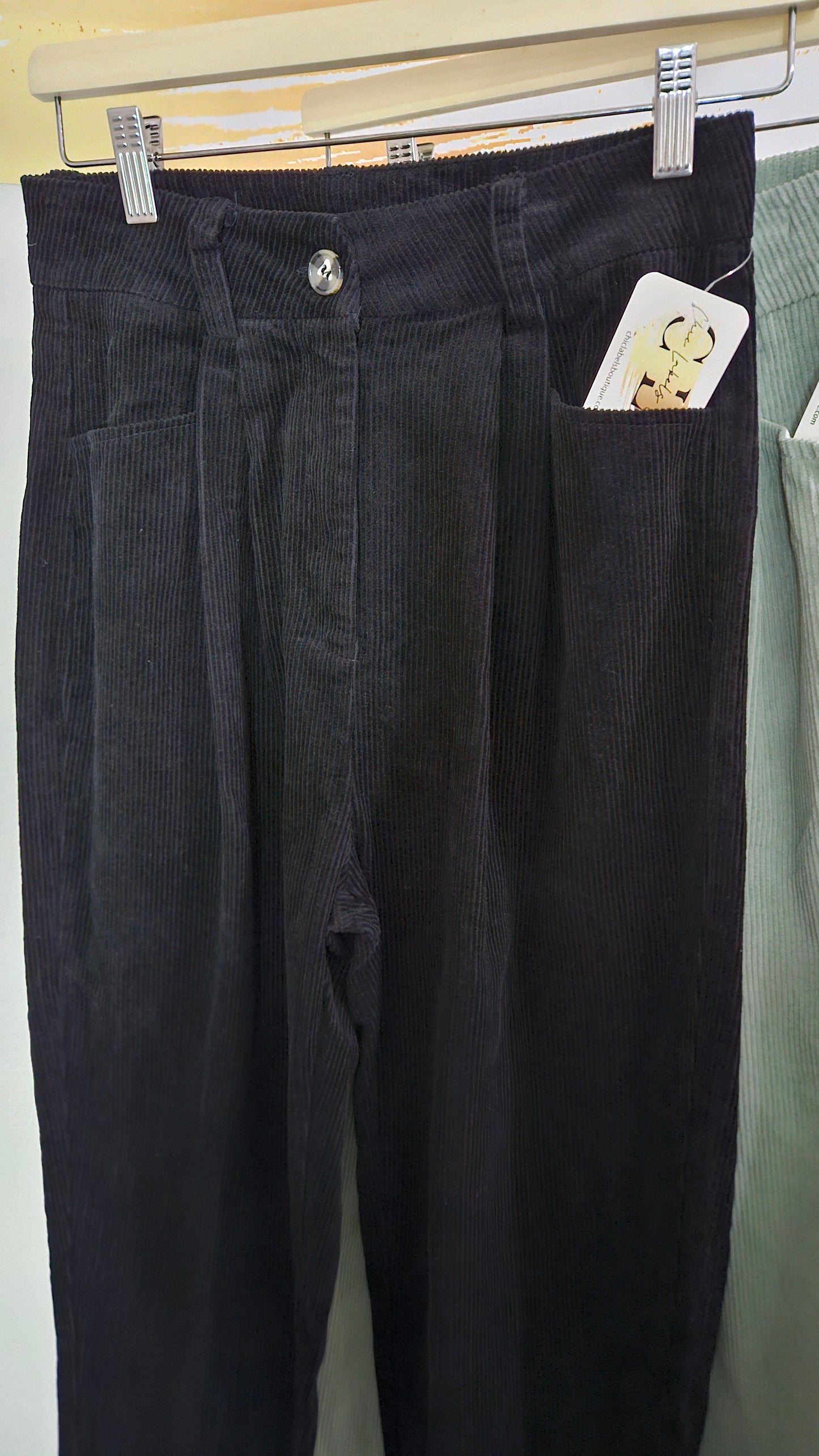 Corduroy Straight Leg Pants