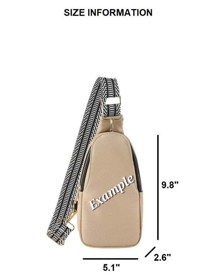 Soft Vegan Leather Crossbody Sling Bag