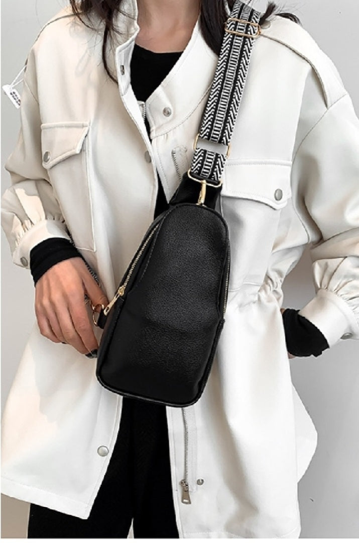 Soft Vegan Leather Crossbody Sling Bag