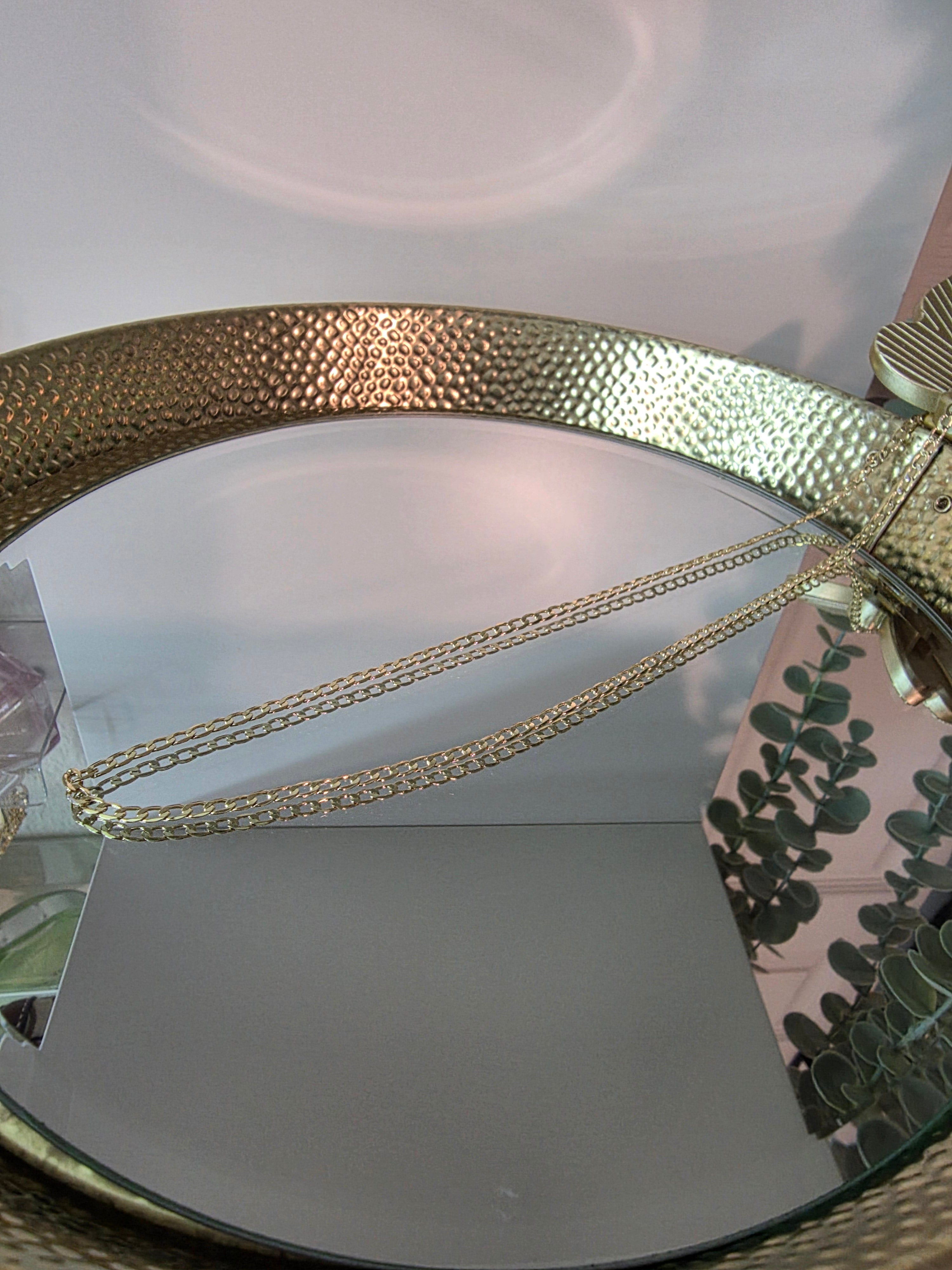Dainty Gold curb Chain