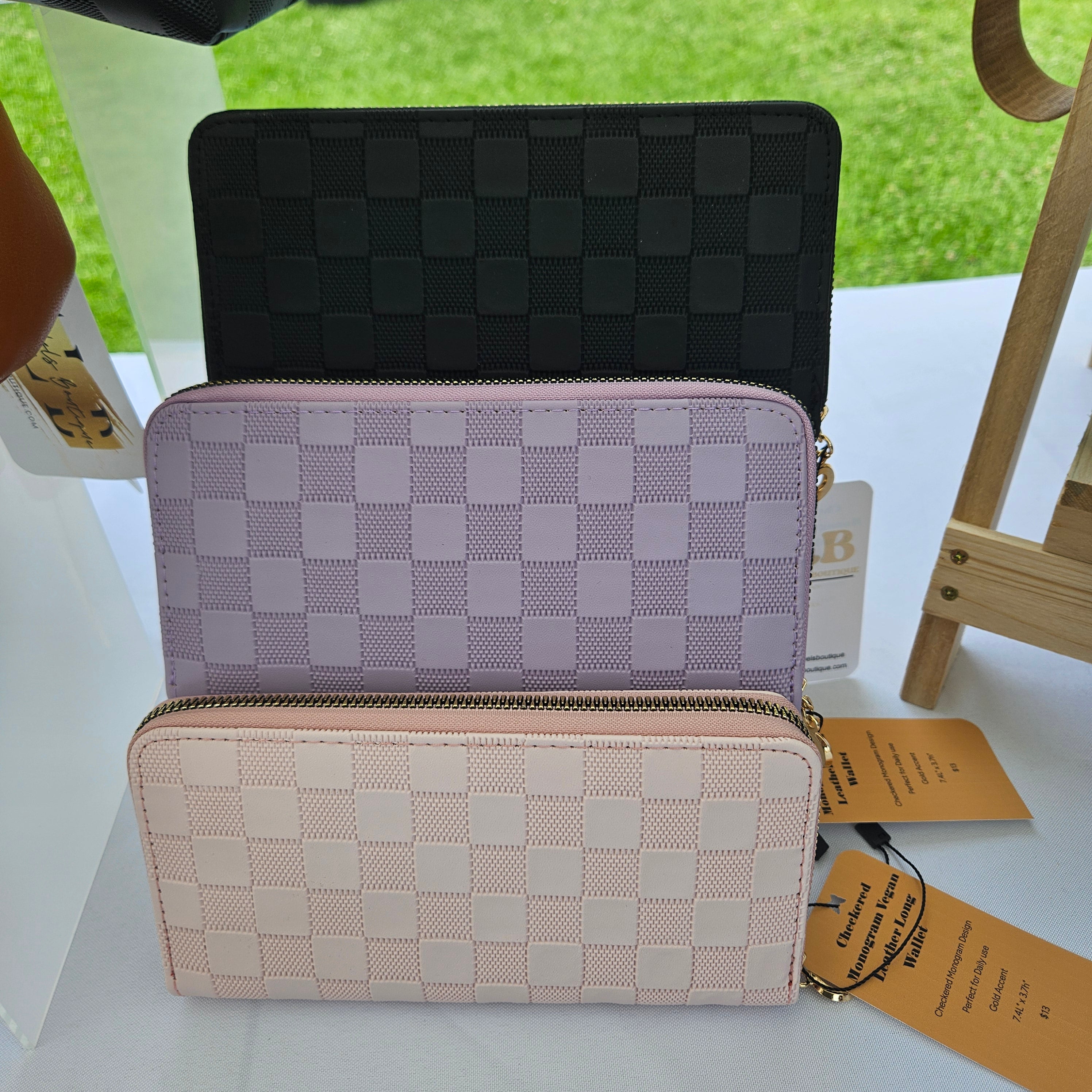 Checkered Monogram Wallet