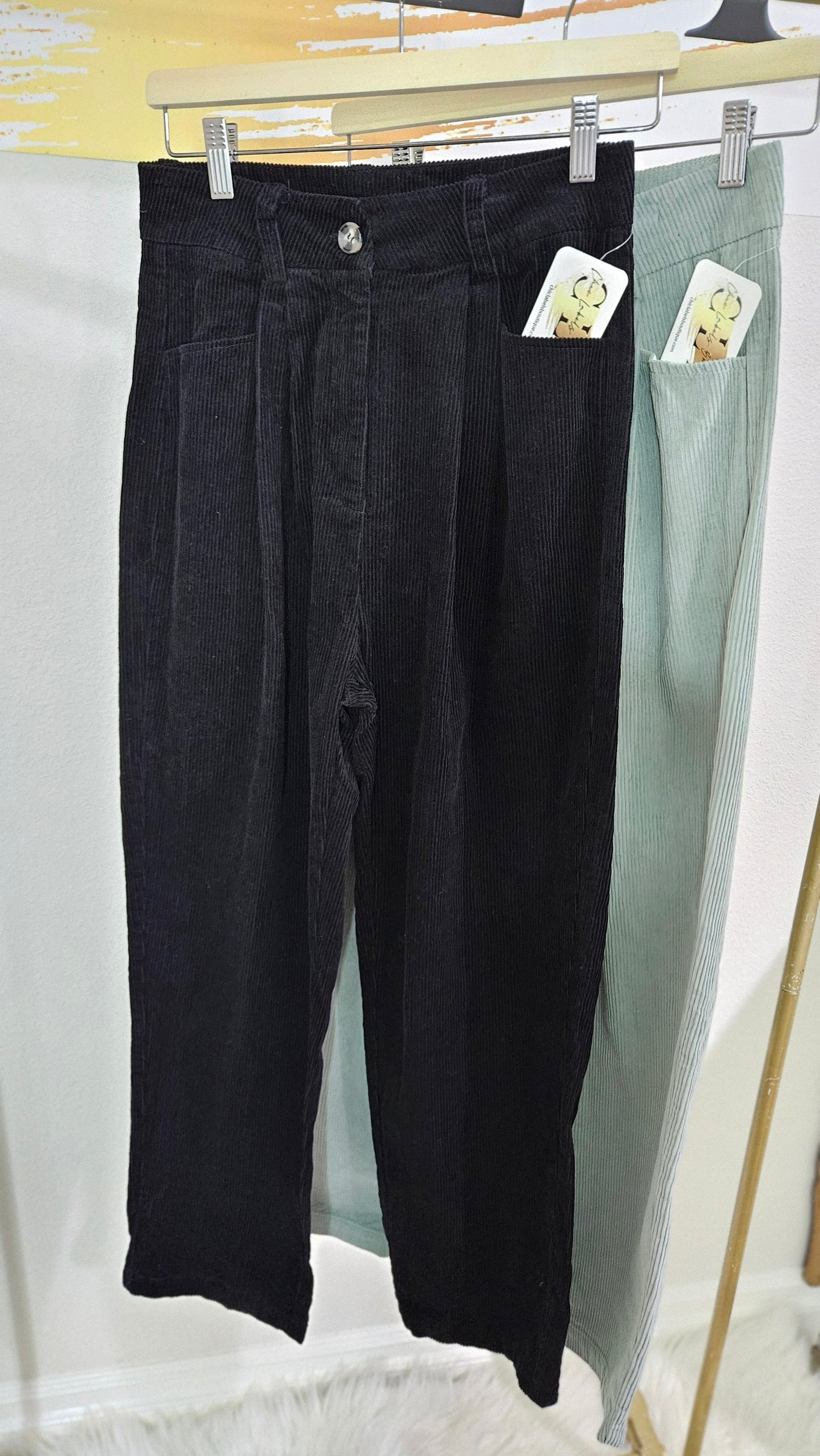 Corduroy Straight Leg Pants