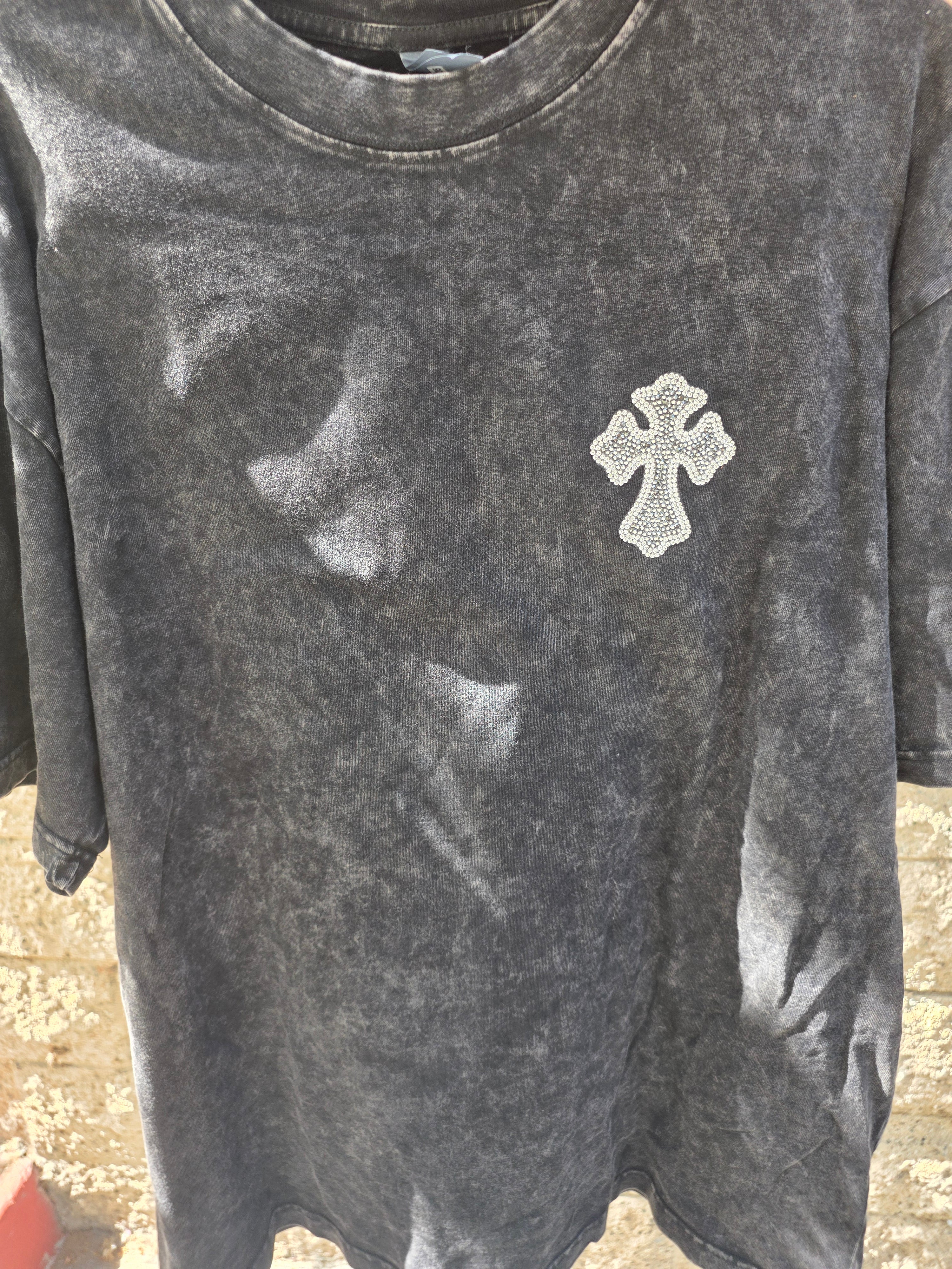 Cross Wings Rhinestone Tee