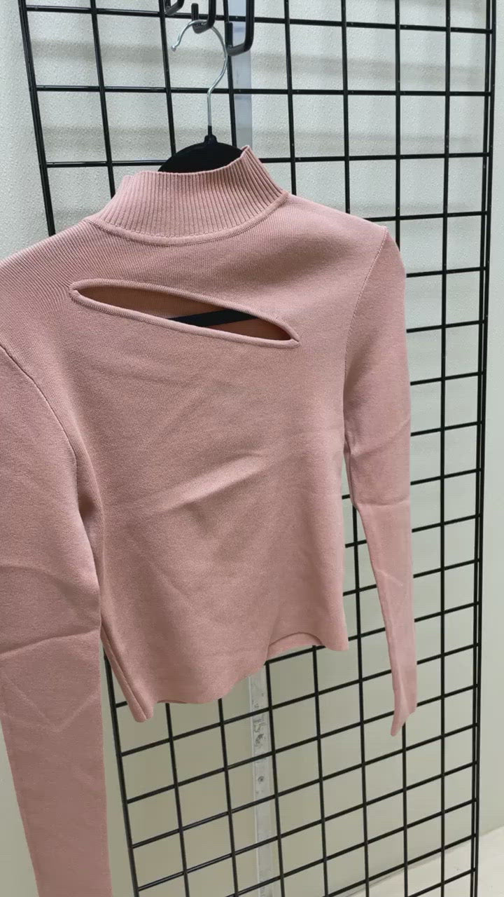Blush Long Sleeve Sweater Top