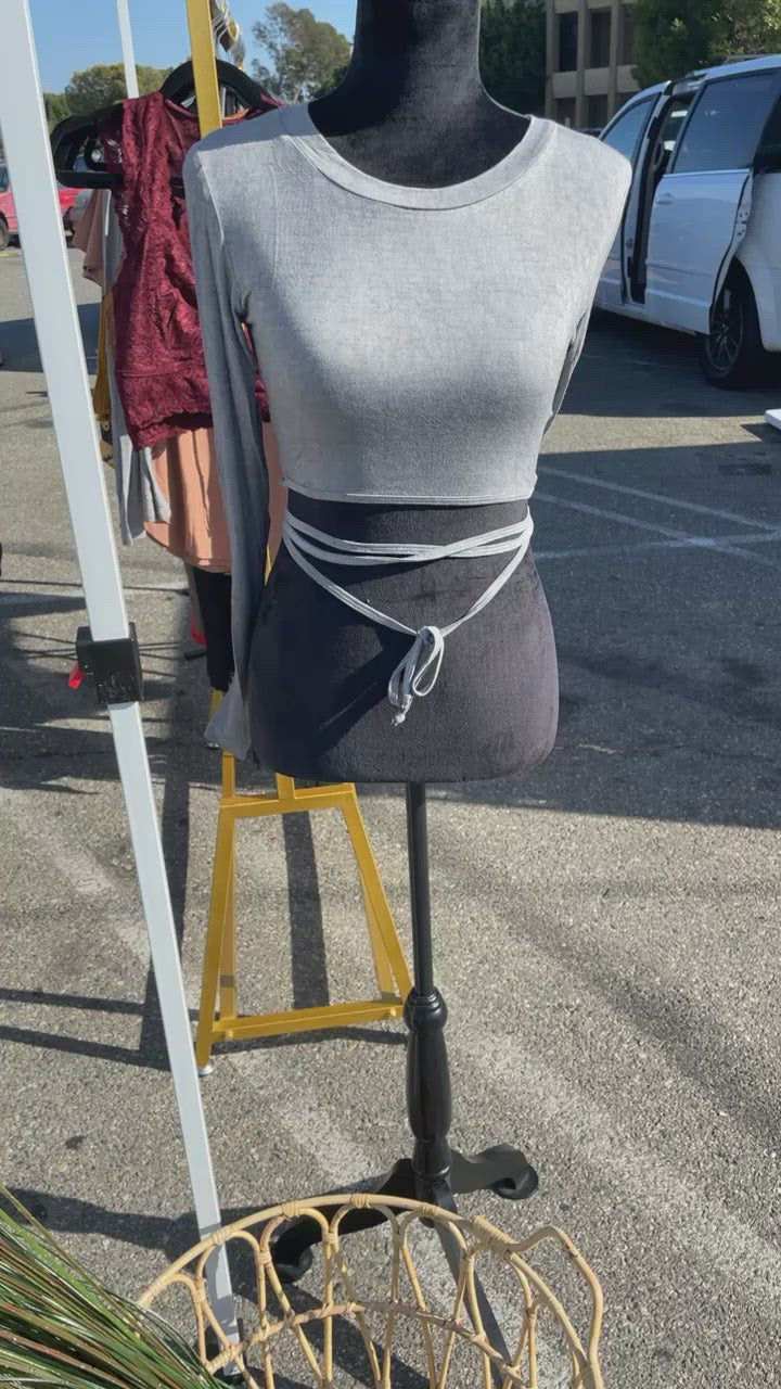 Waist Tie Crop Top