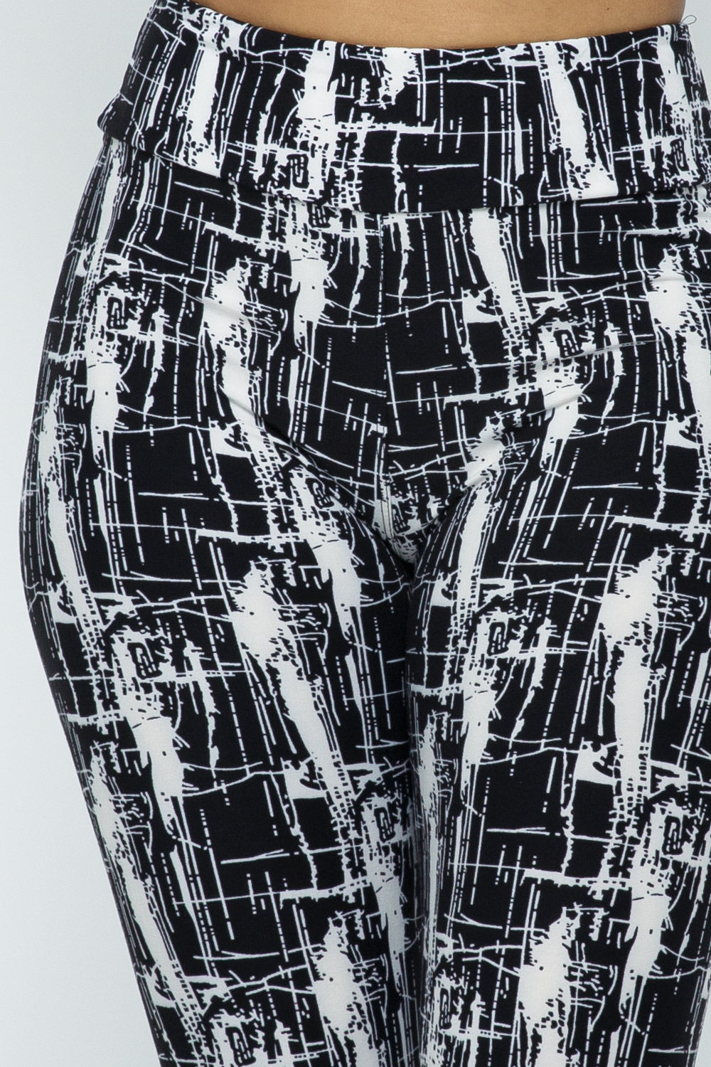 Abstract High Waist Leggings