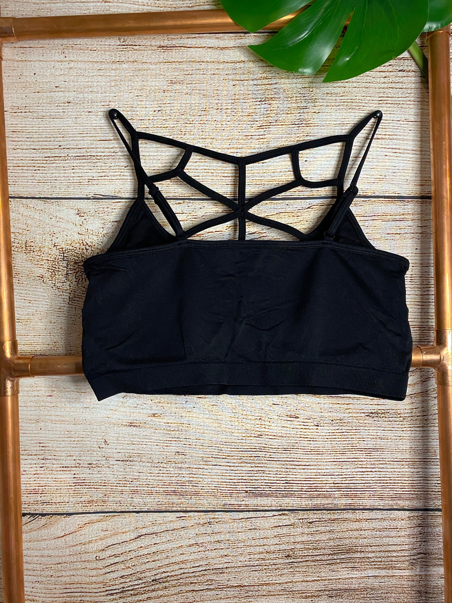 Black Plus Web Bralette