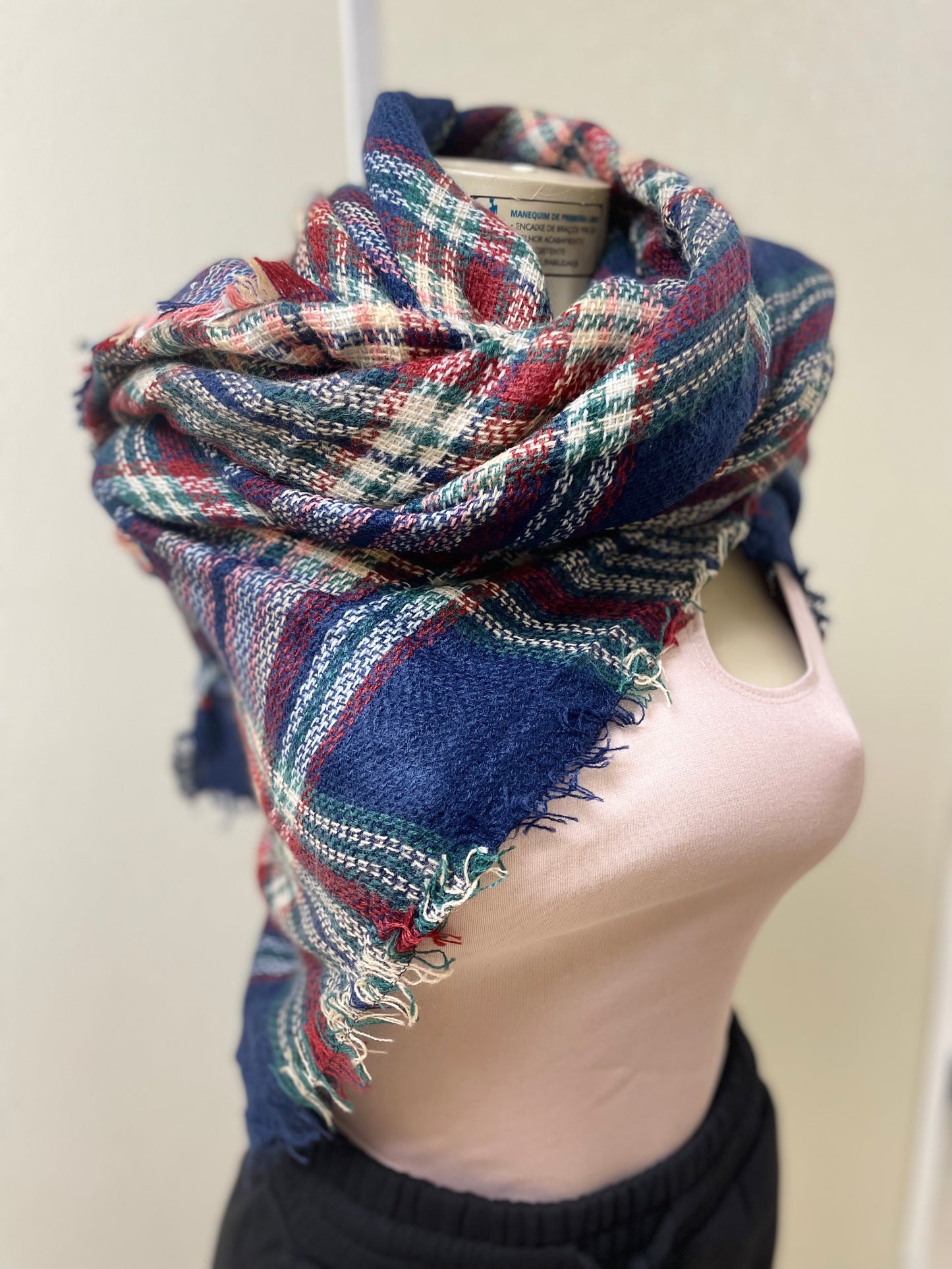 Plaid Multi-Scarf