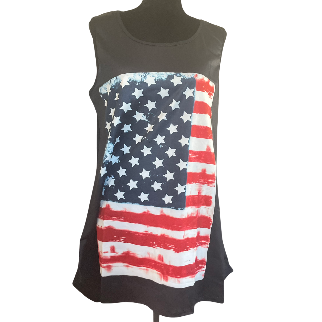 American Flag Tunic Top