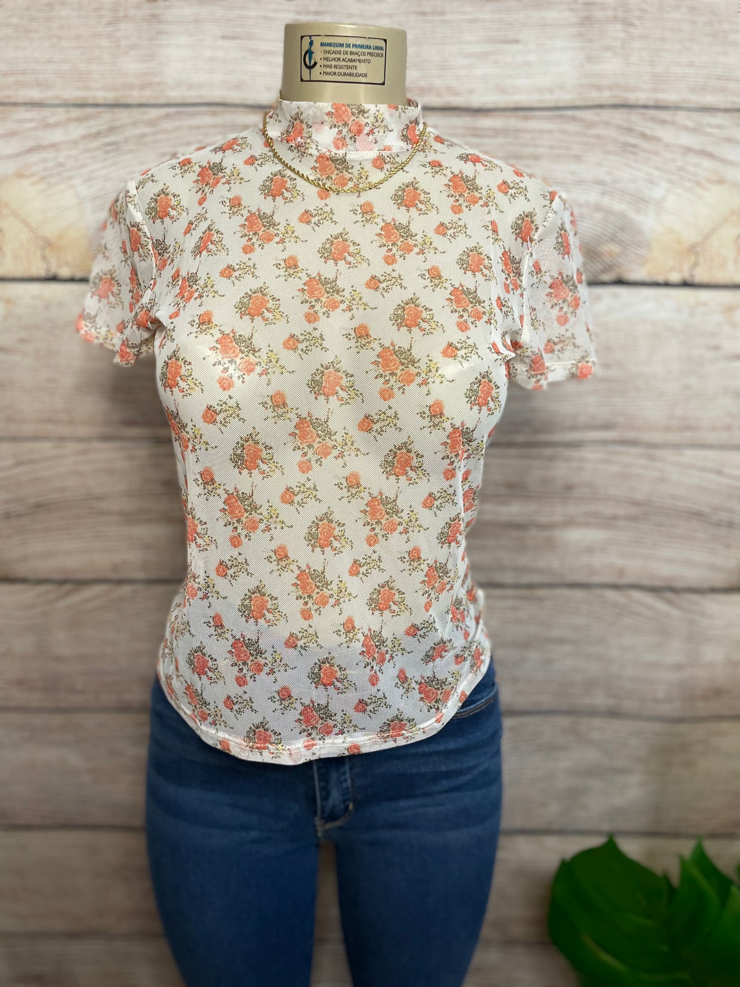 Sheer Floral Top