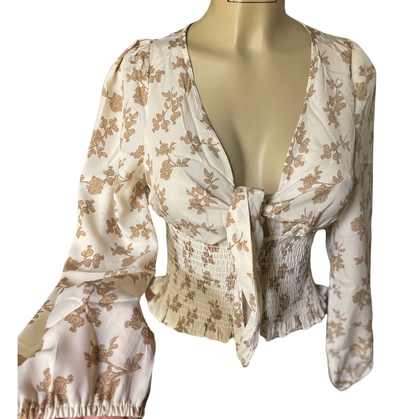 Ivory Floral Top