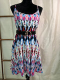 Abstract Spaghetti Dress
