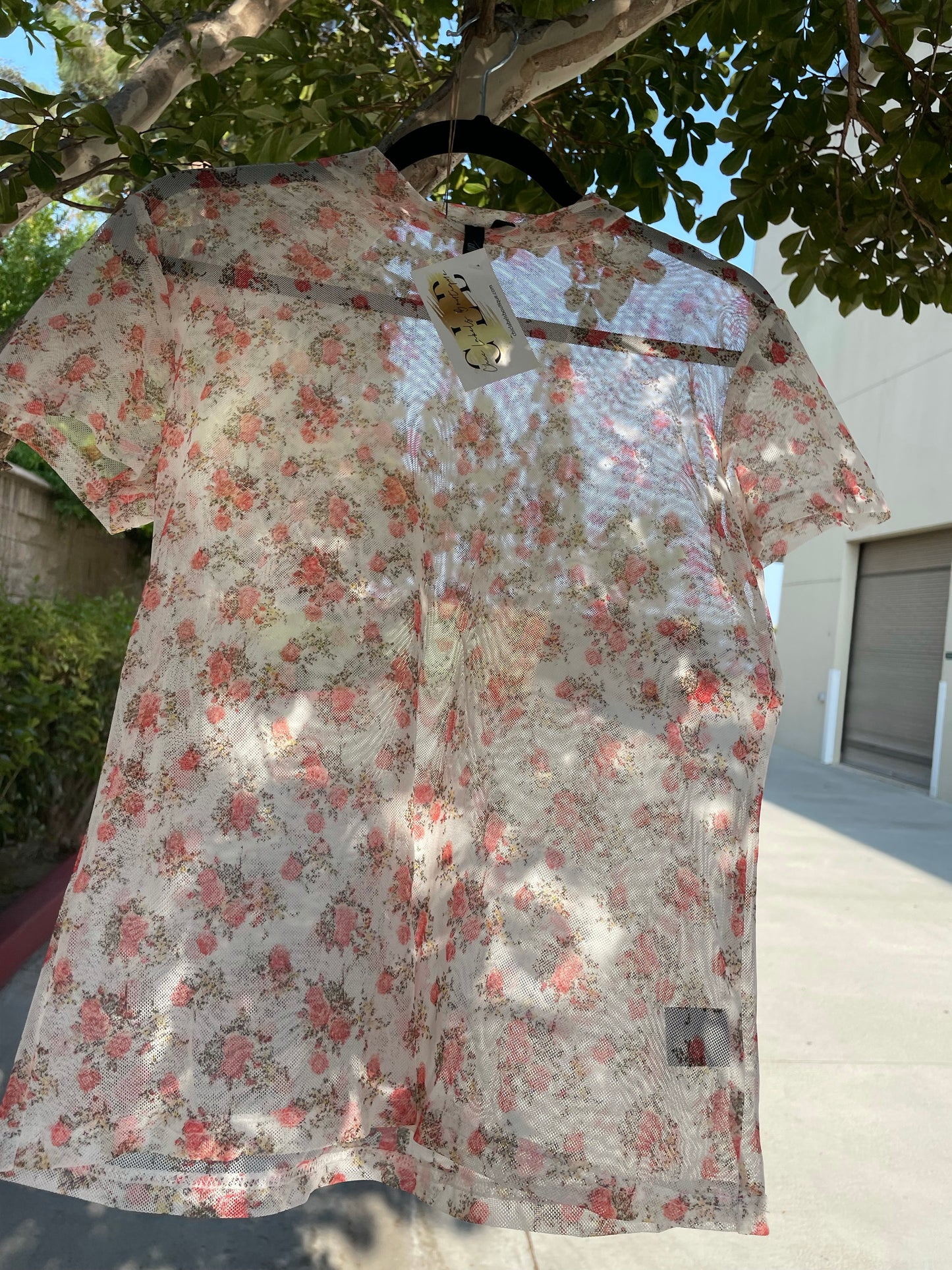 Sheer Floral Top