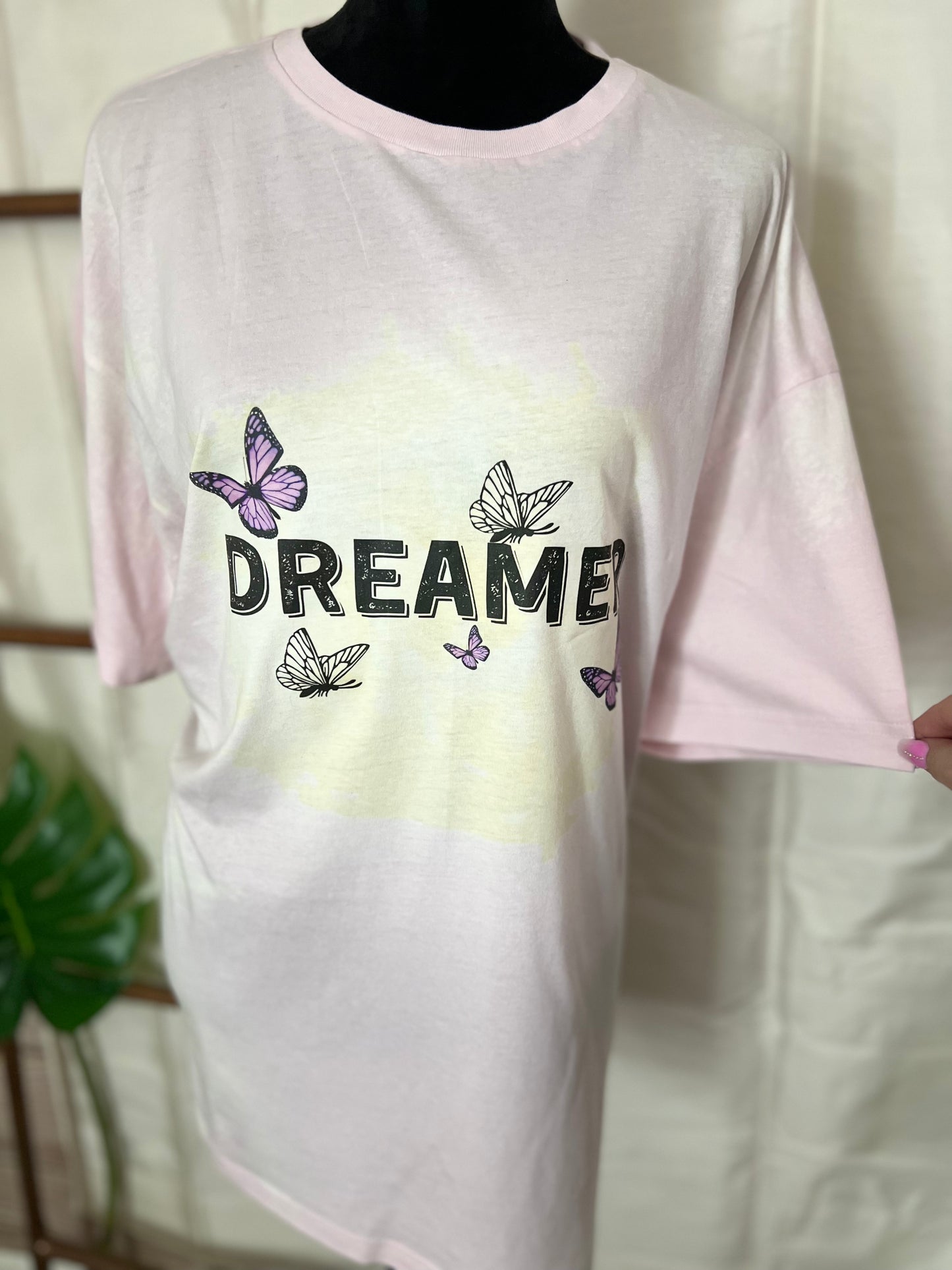 Baby Pink Butterfly Dreamer Tee