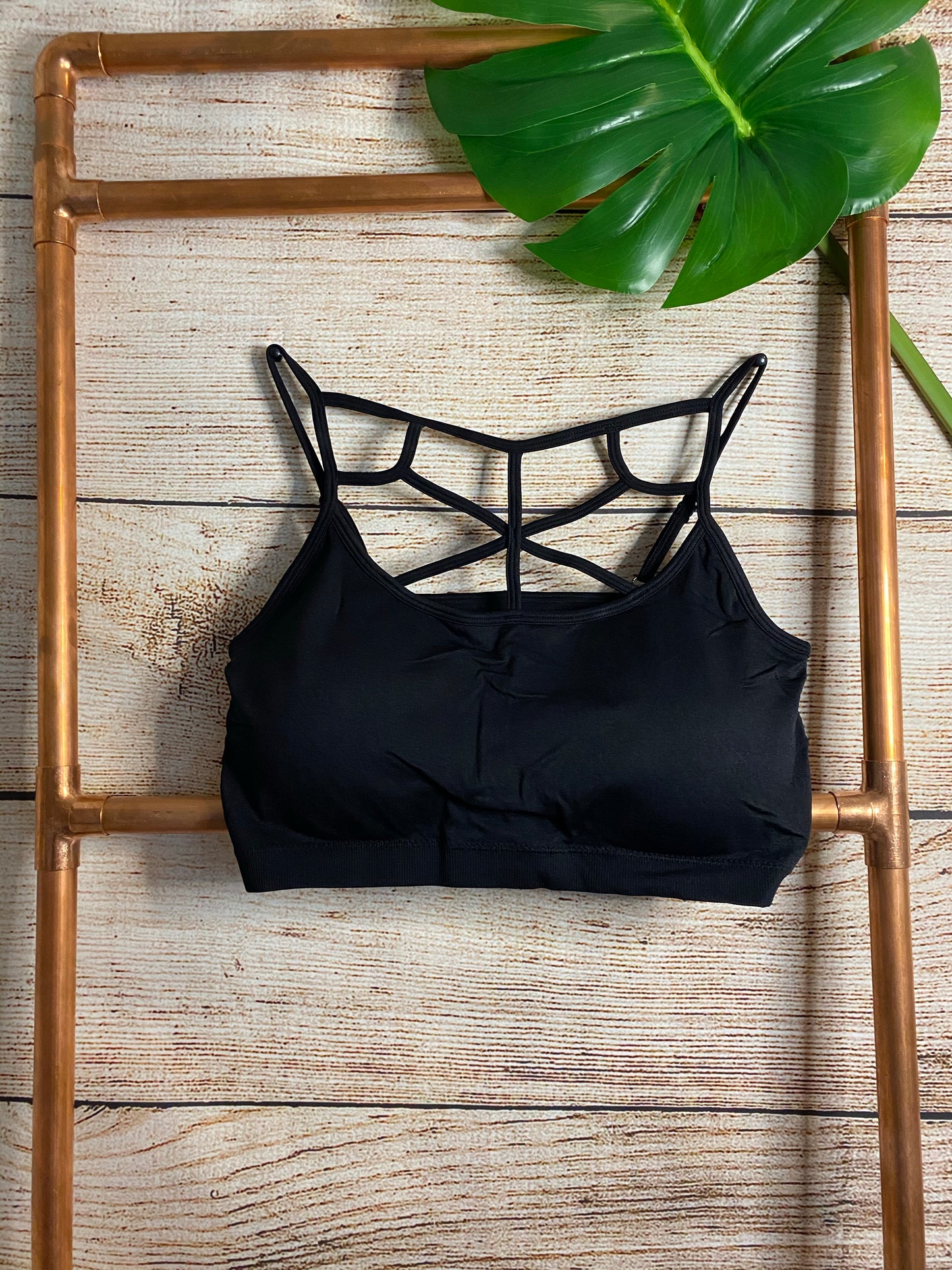 Black Plus Web Bralette