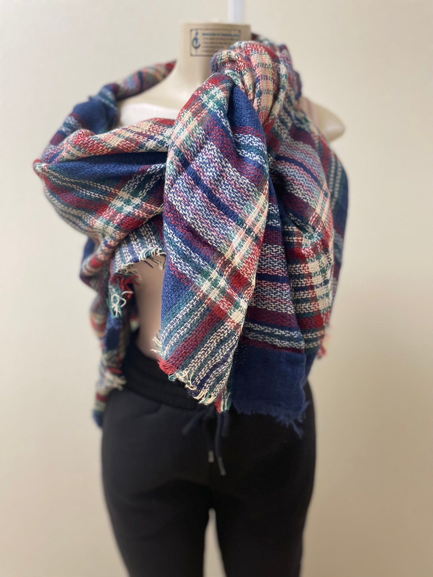 Plaid Multi-Scarf