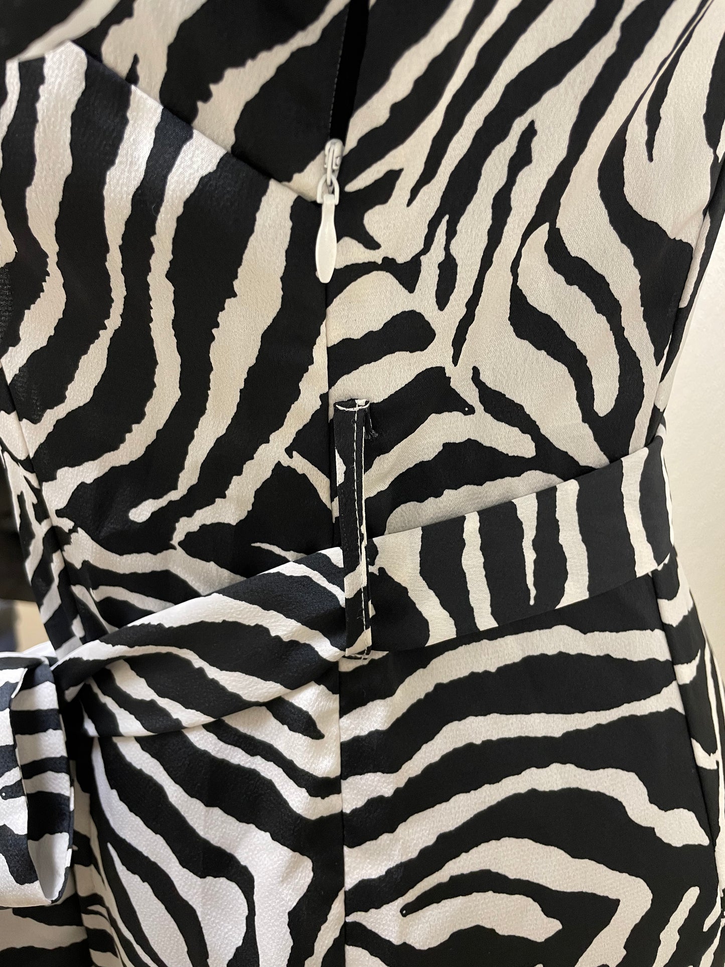 Zebra Satin Dress