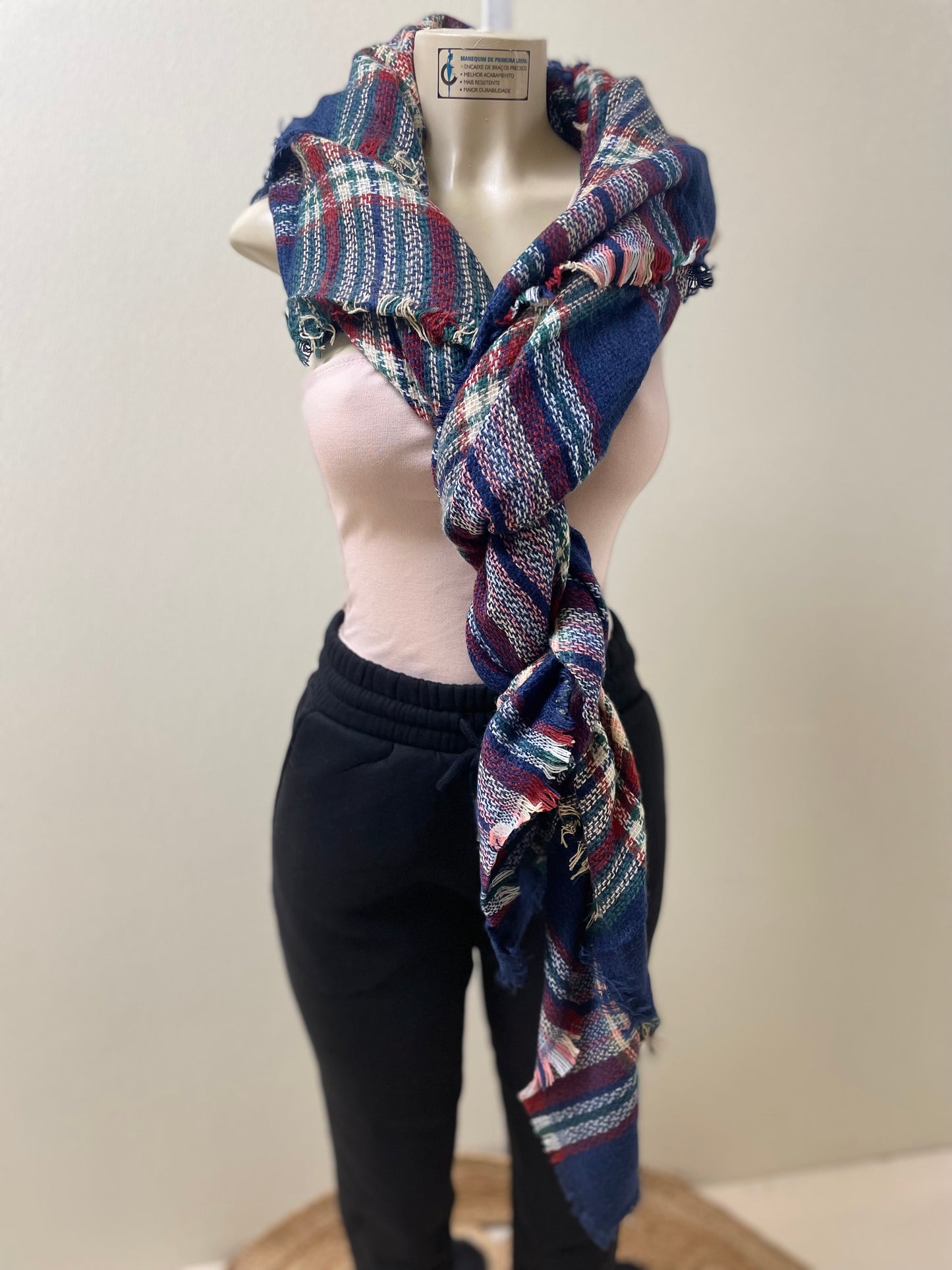 Plaid Multi-Scarf